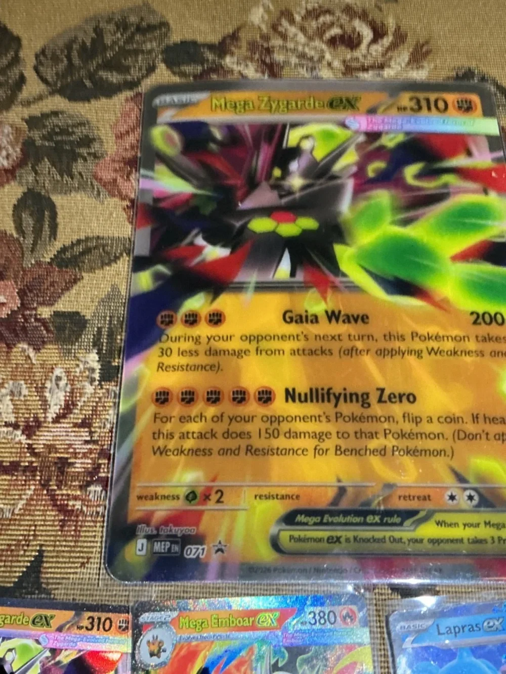 8 Pokemon Cards Jumbo and Regular size cards All ex Cards